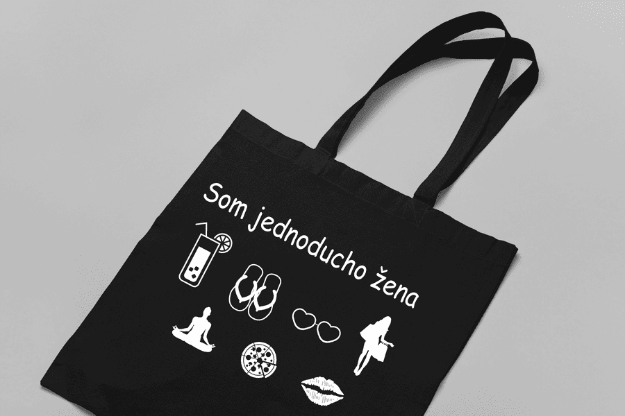 taška čierna žena mk